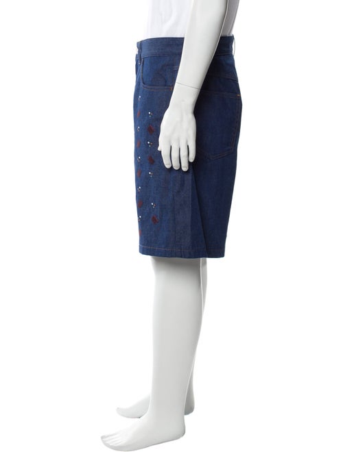 Marni Printed Flat Front Shorts