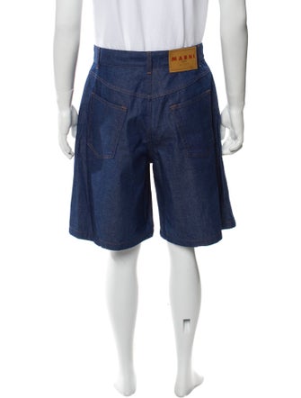 Marni Printed Flat Front Shorts