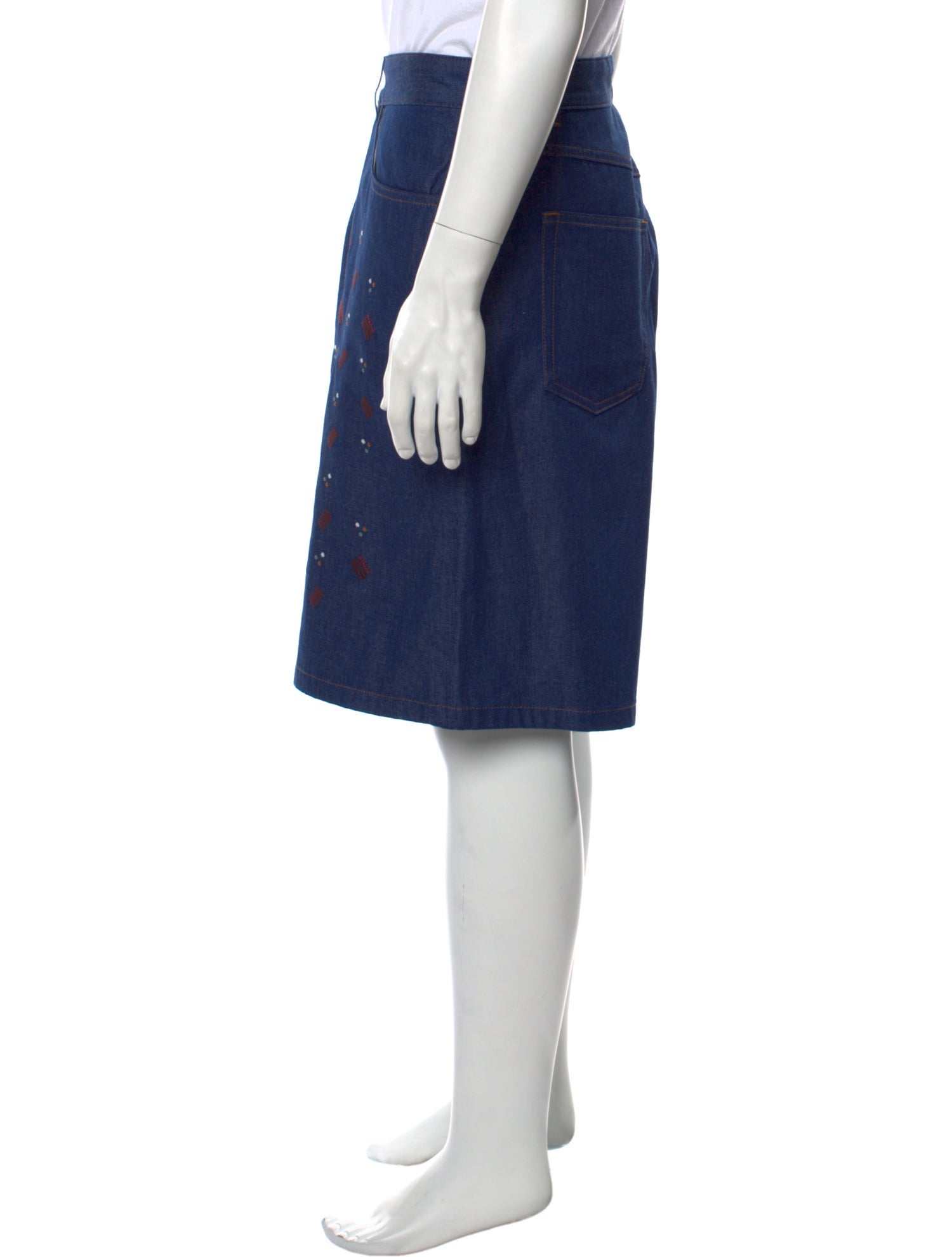 Marni Printed Denim Shorts