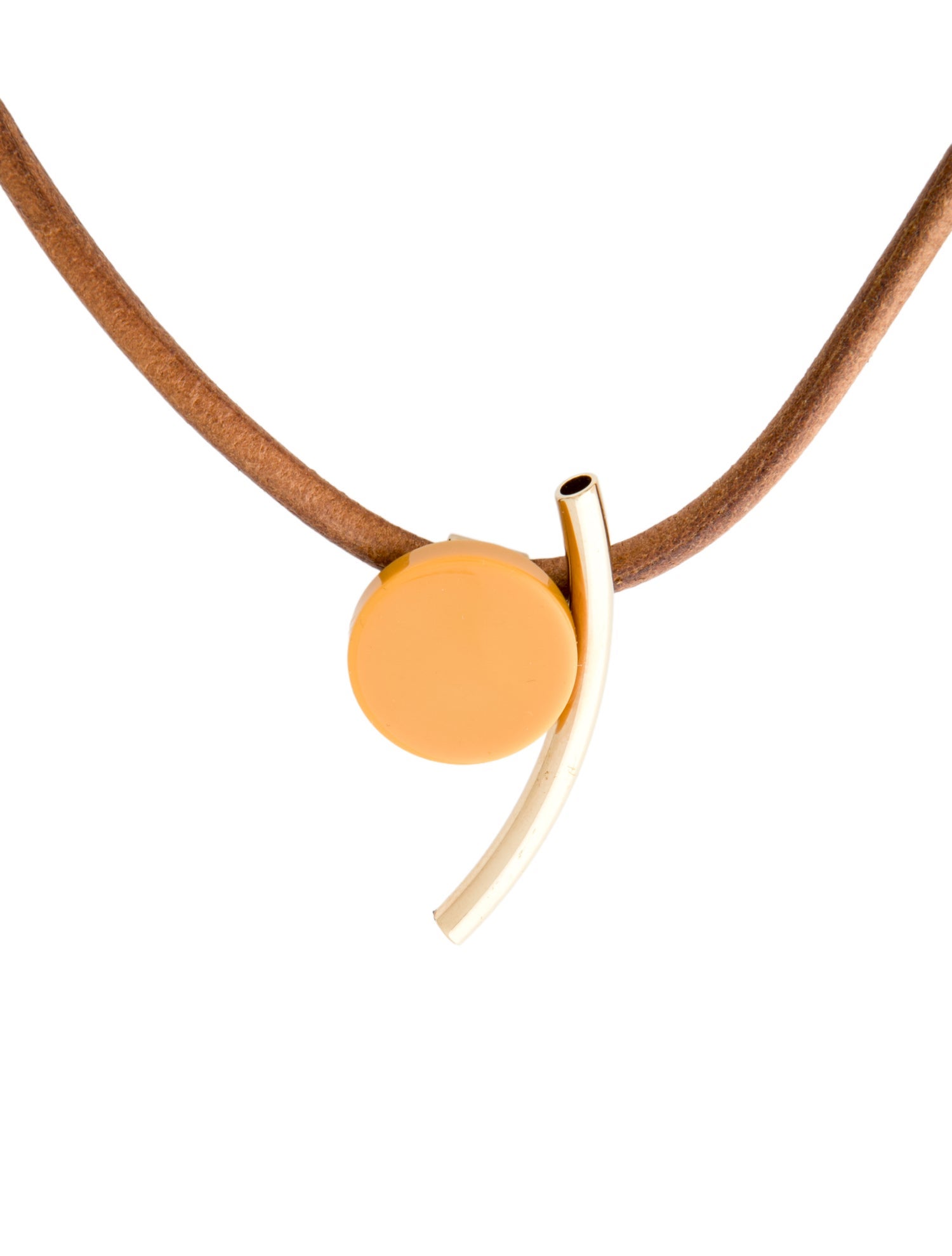 Marni Acrylic & Leather Necklace