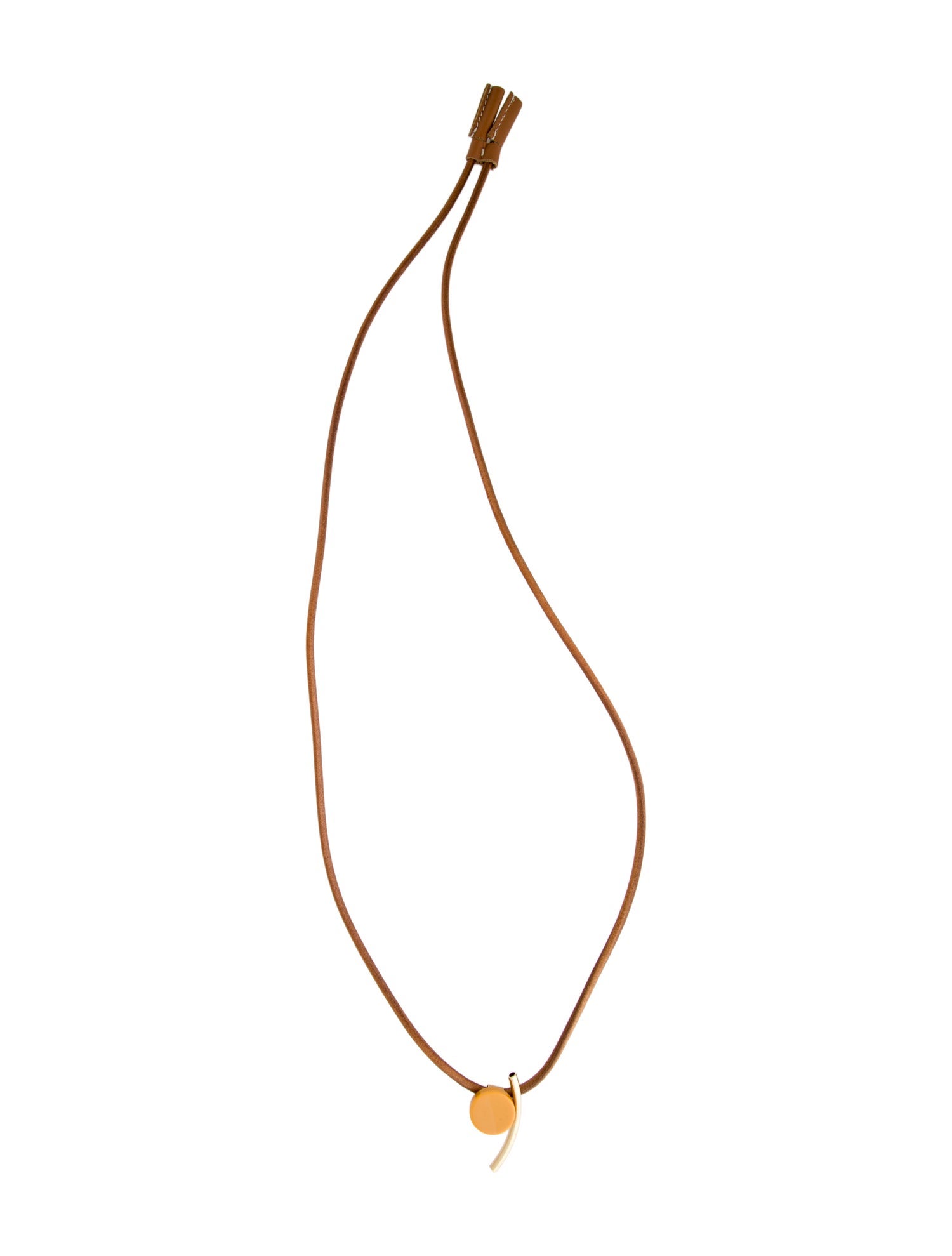 Marni Acrylic & Leather Necklace