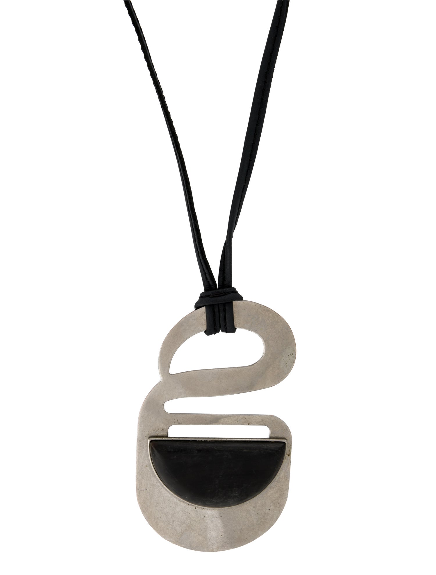 Marni Leather Pendant Necklace