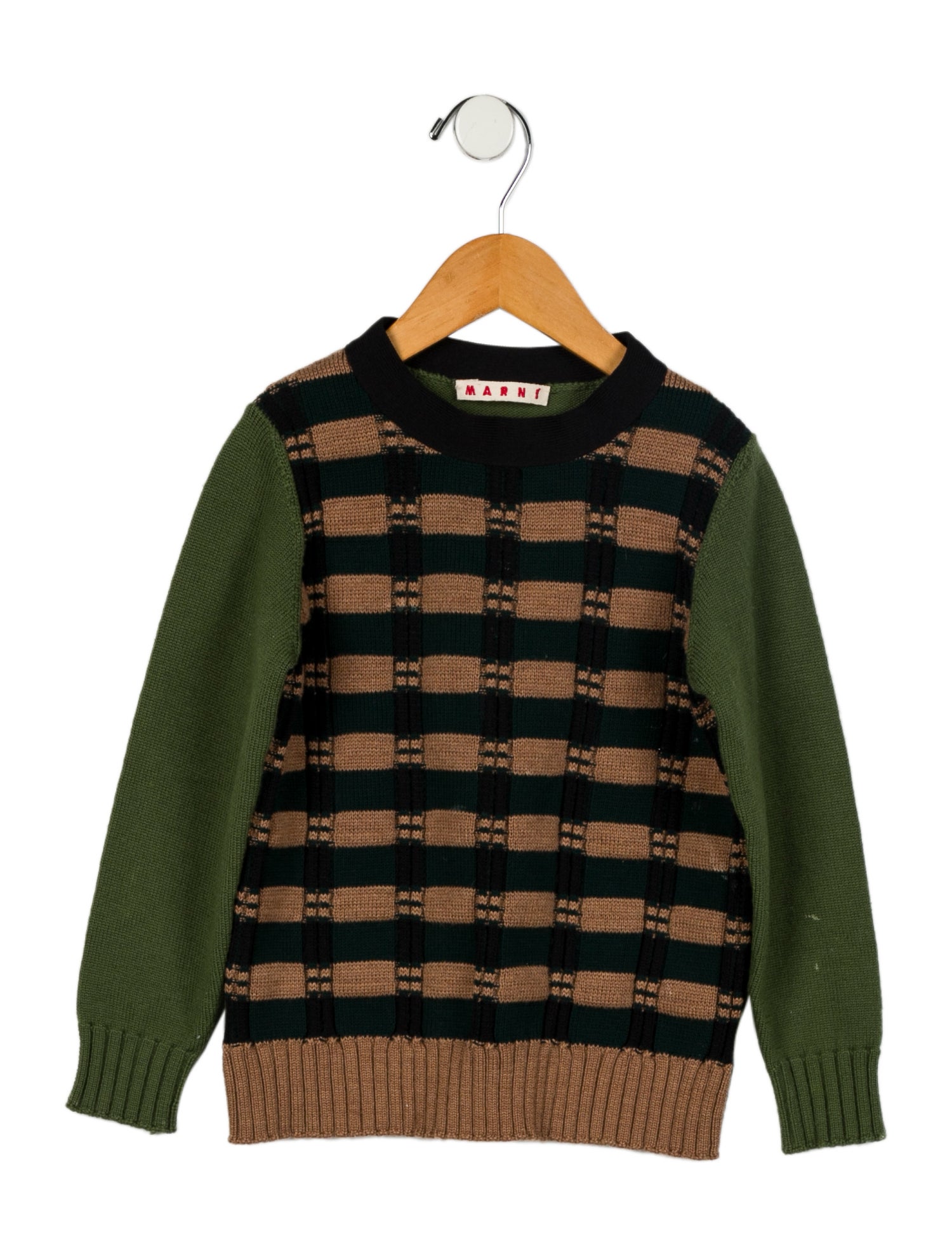 Marni Girls' Patterned Knit Sweater