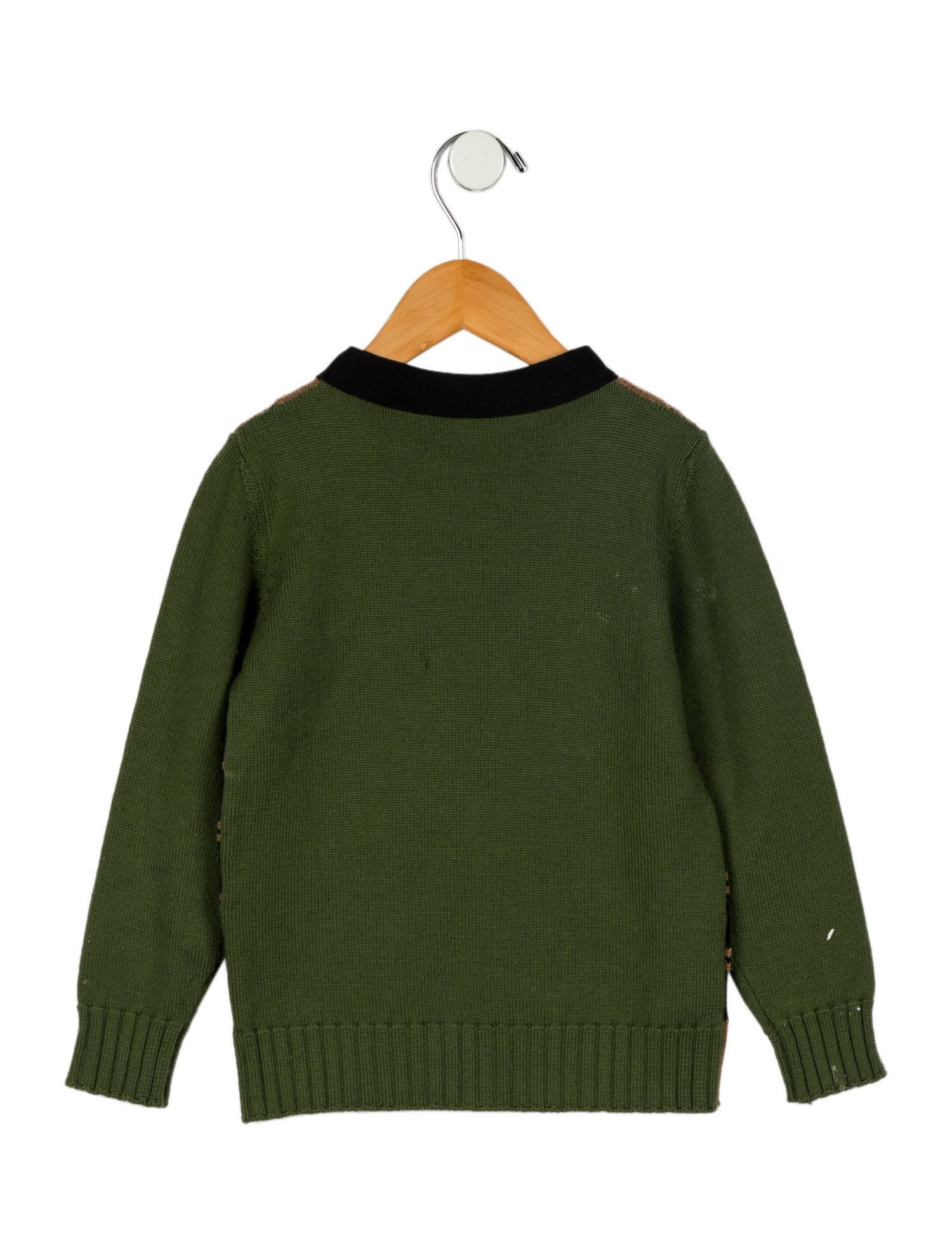 Marni Girls' Patterned Knit Sweater