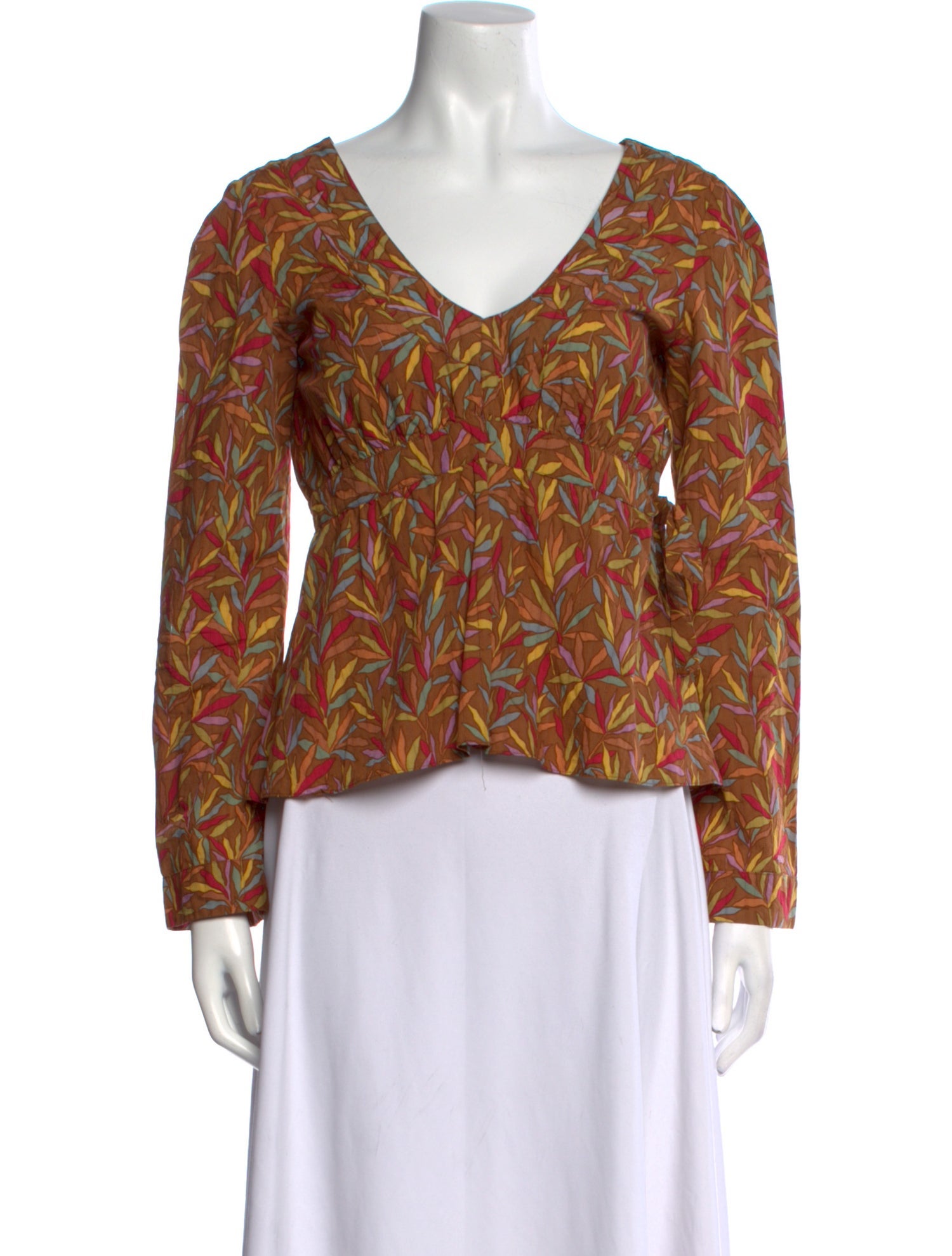 Marni Printed V-Neck Blouse