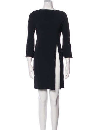 Marni Bateau Neckline Mini Dress
