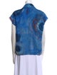Marni Printed Short Sleeve Button-Up Top