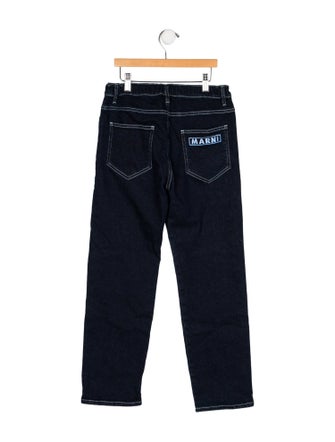 Marni Solid Flat Front Jeans