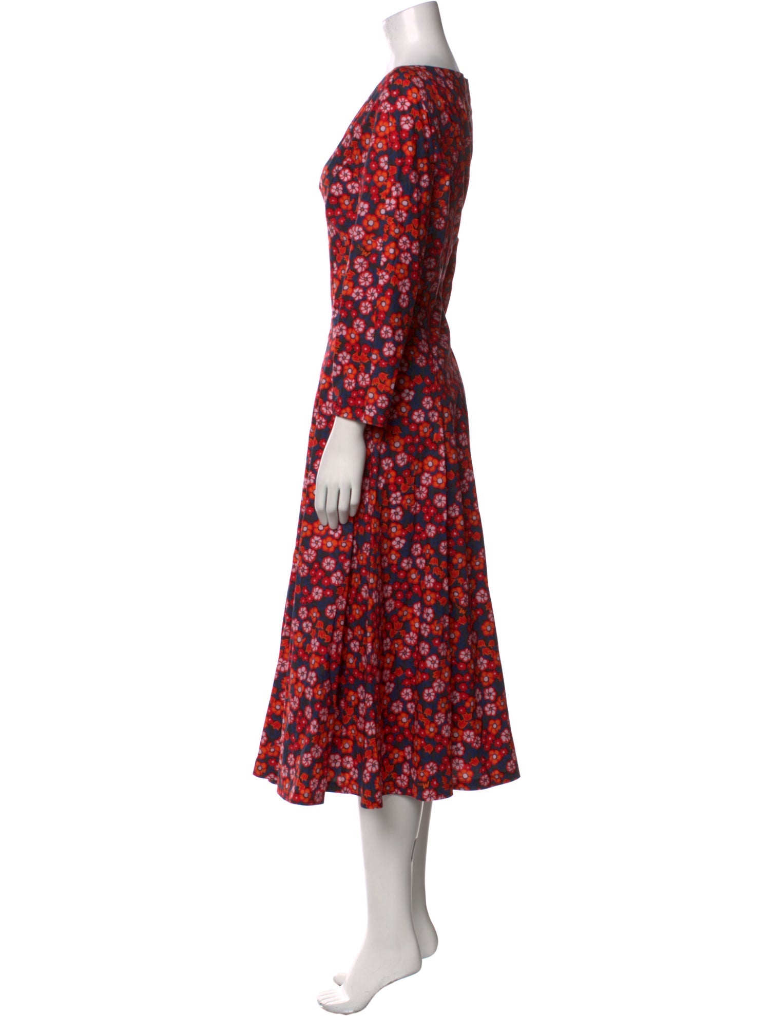 Marni Floral Print Long Dress
