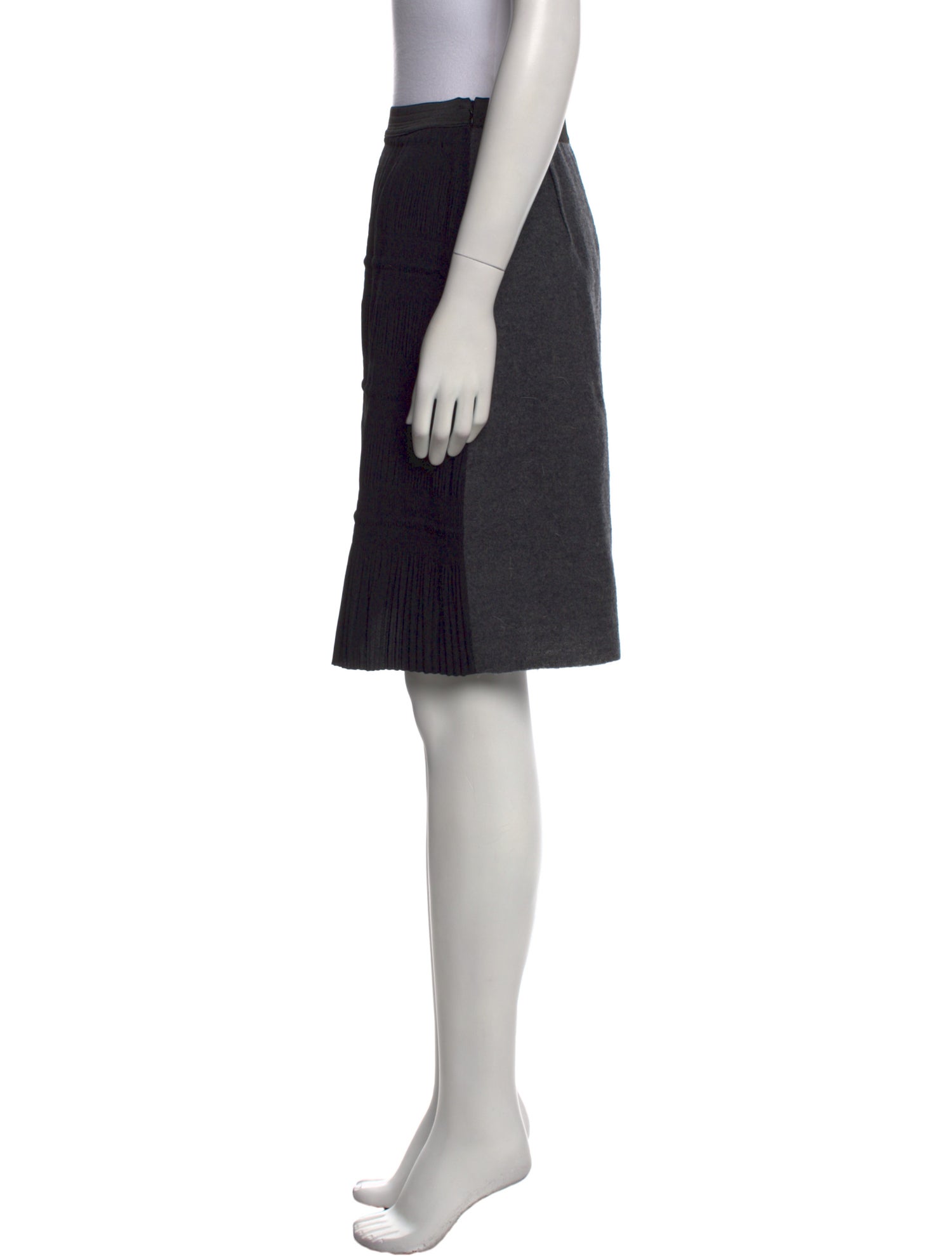 Marni Pleated Accents Knee-Length Skirt