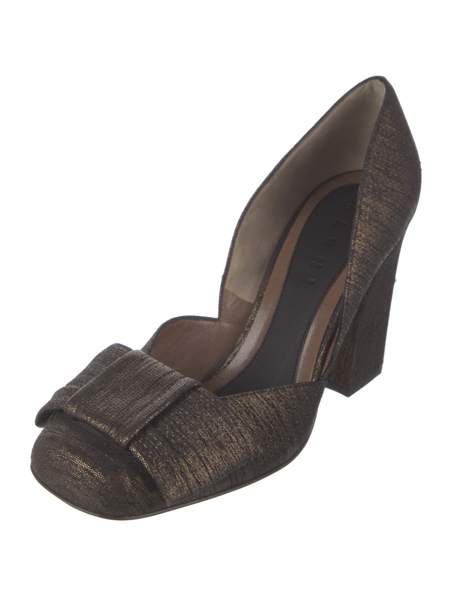 Marni Bow Accents D'Orsay Pumps