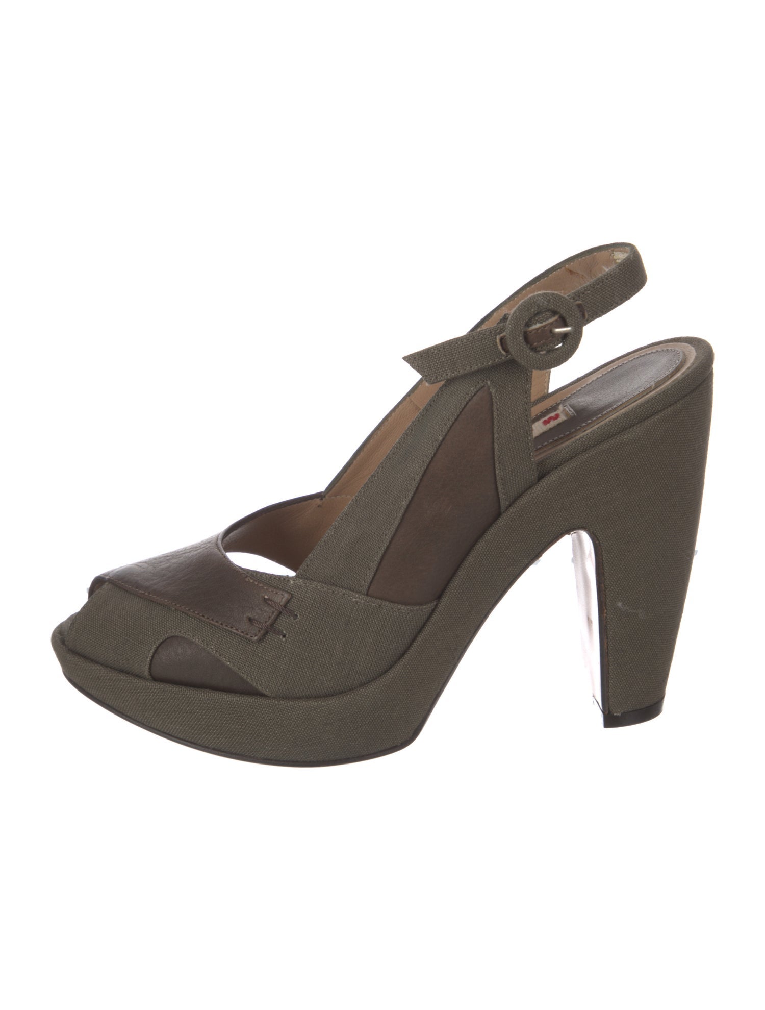 Marni Suede Slingback Pumps