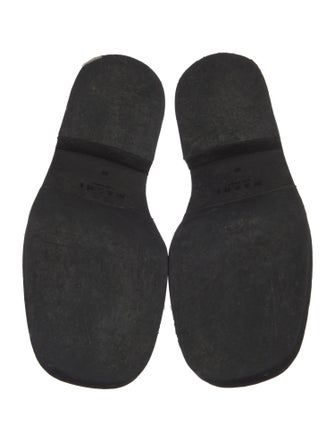 Marni Snakeskin Scalloped Accent Loafers