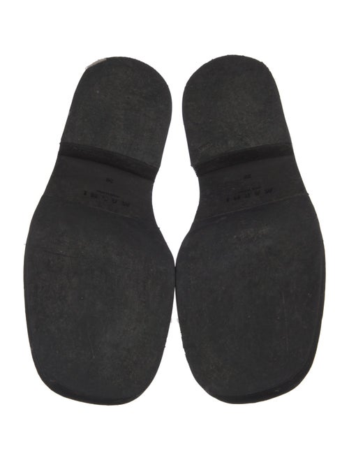 Marni Snakeskin Scalloped Accent Loafers