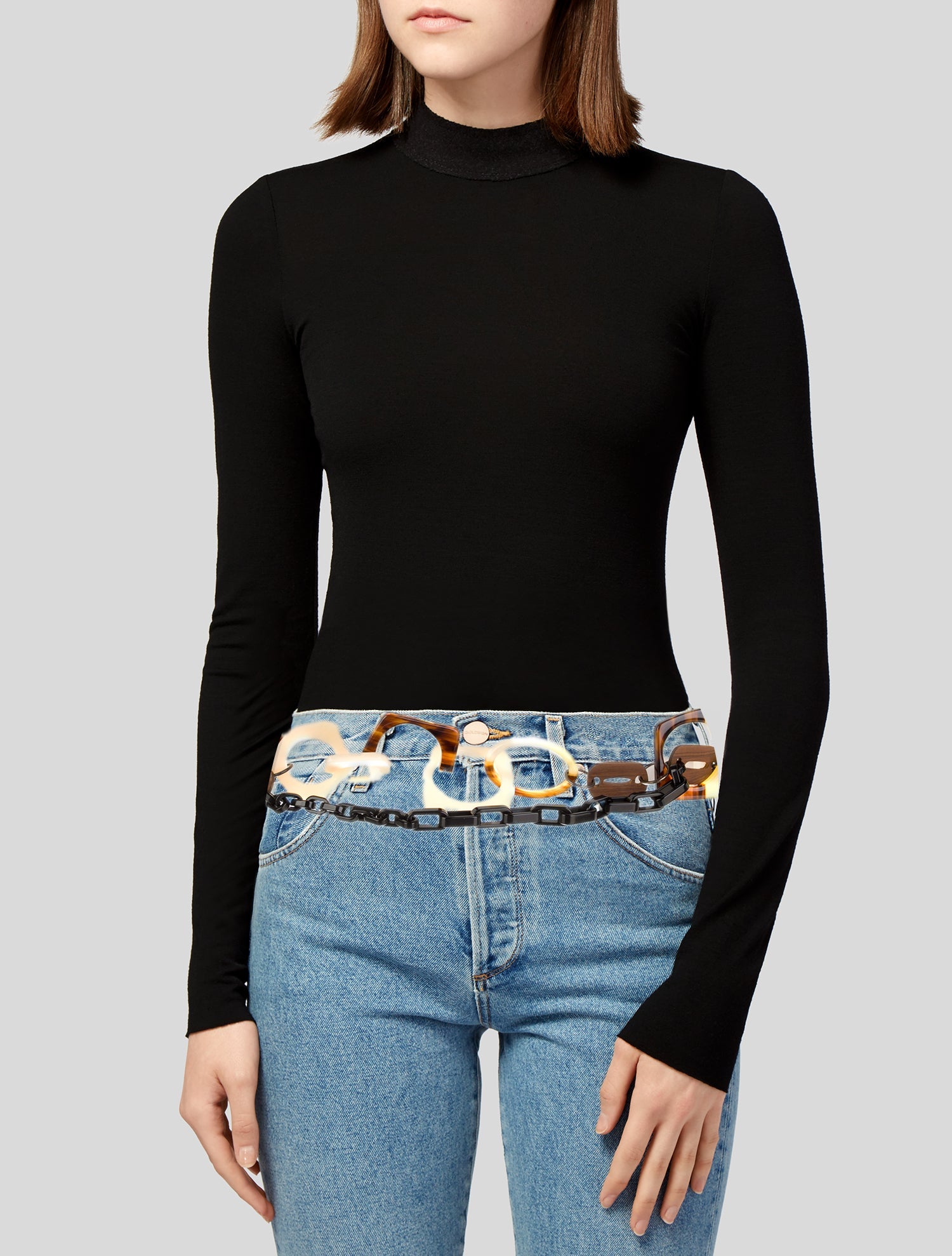 Marni Skinny Leather Belt