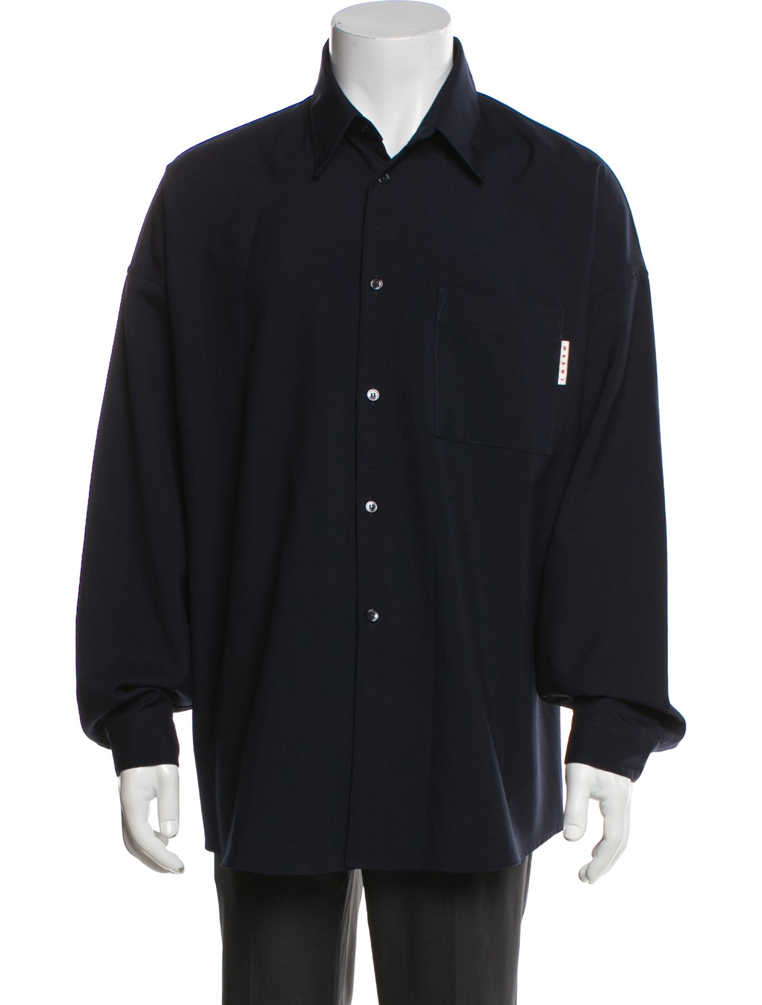 Marni Virgin Wool Long Sleeve Shirt