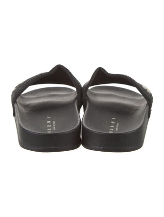 Marni Patterned Embroidered Accent Slides
