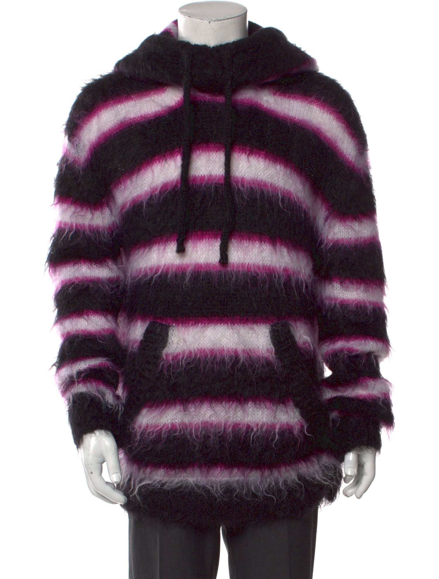 Marni Mohair Striped Hoodie