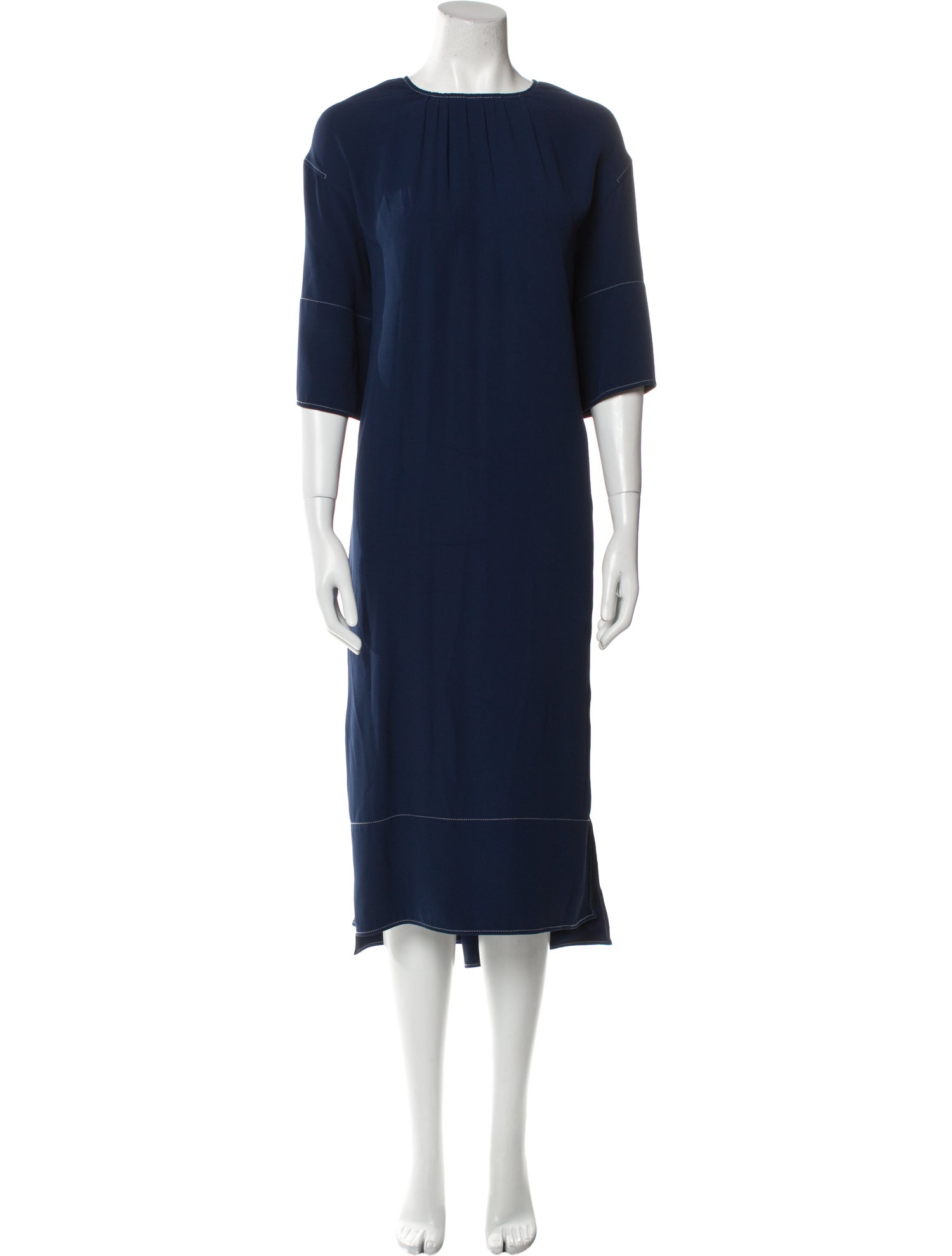 Marni Crew Neck Midi Length Dress