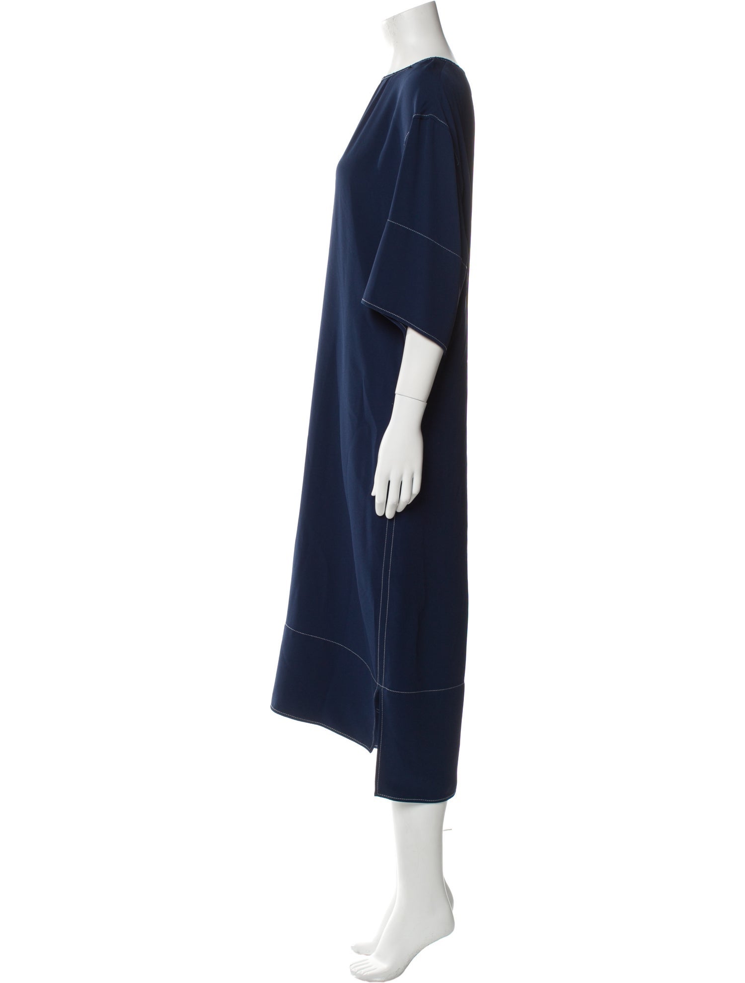 Marni Crew Neck Midi Length Dress