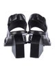 Marni Leather Colorblock Pattern Slingback Sandals