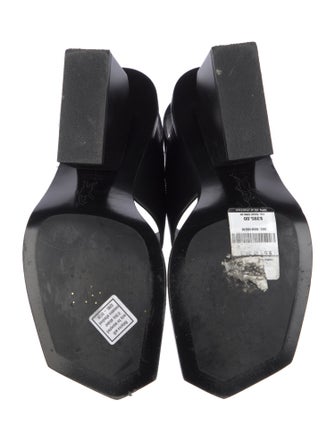 Marni Leather Colorblock Pattern Slingback Sandals