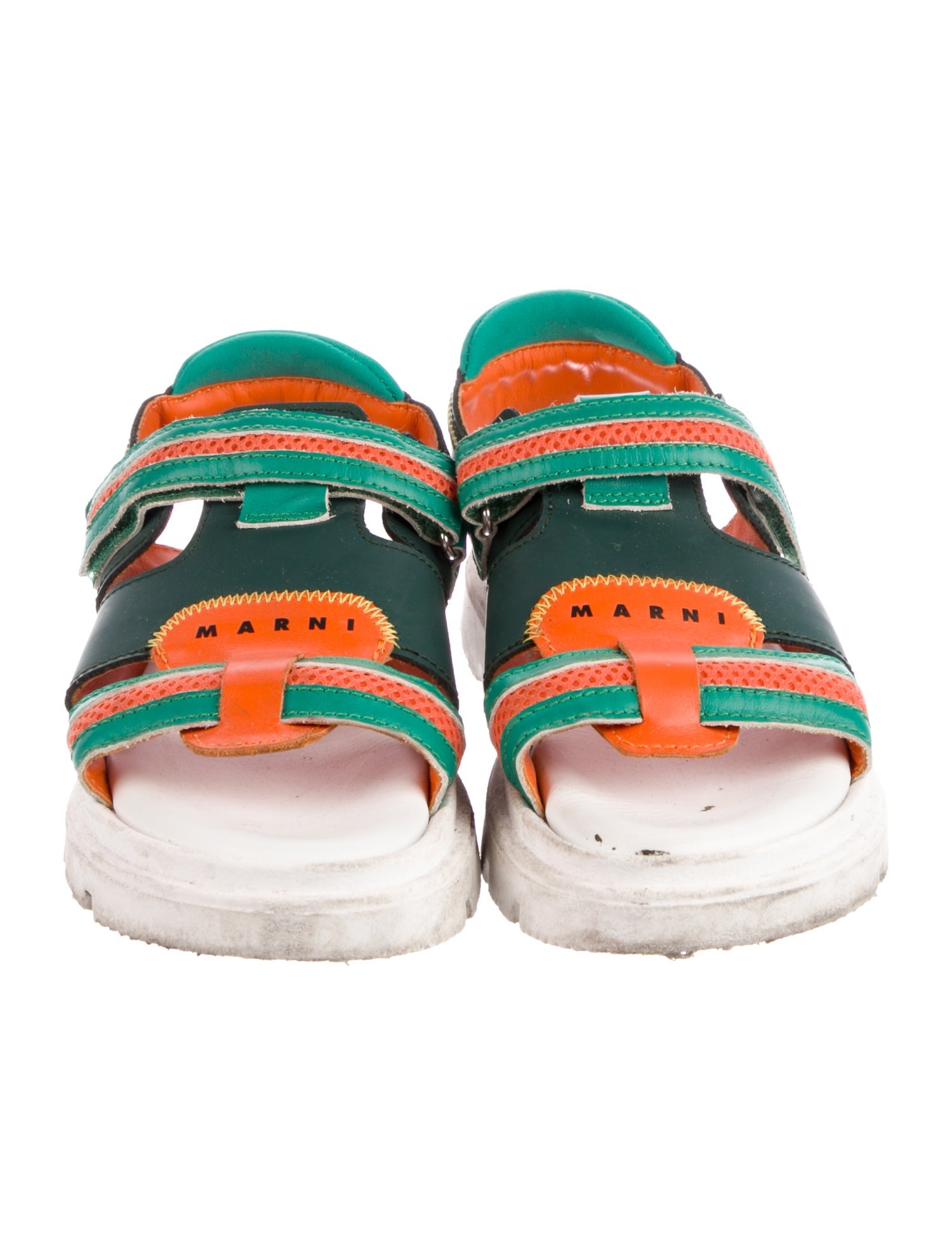 Marni Toddler Girls' Logo Print Flat Sandal