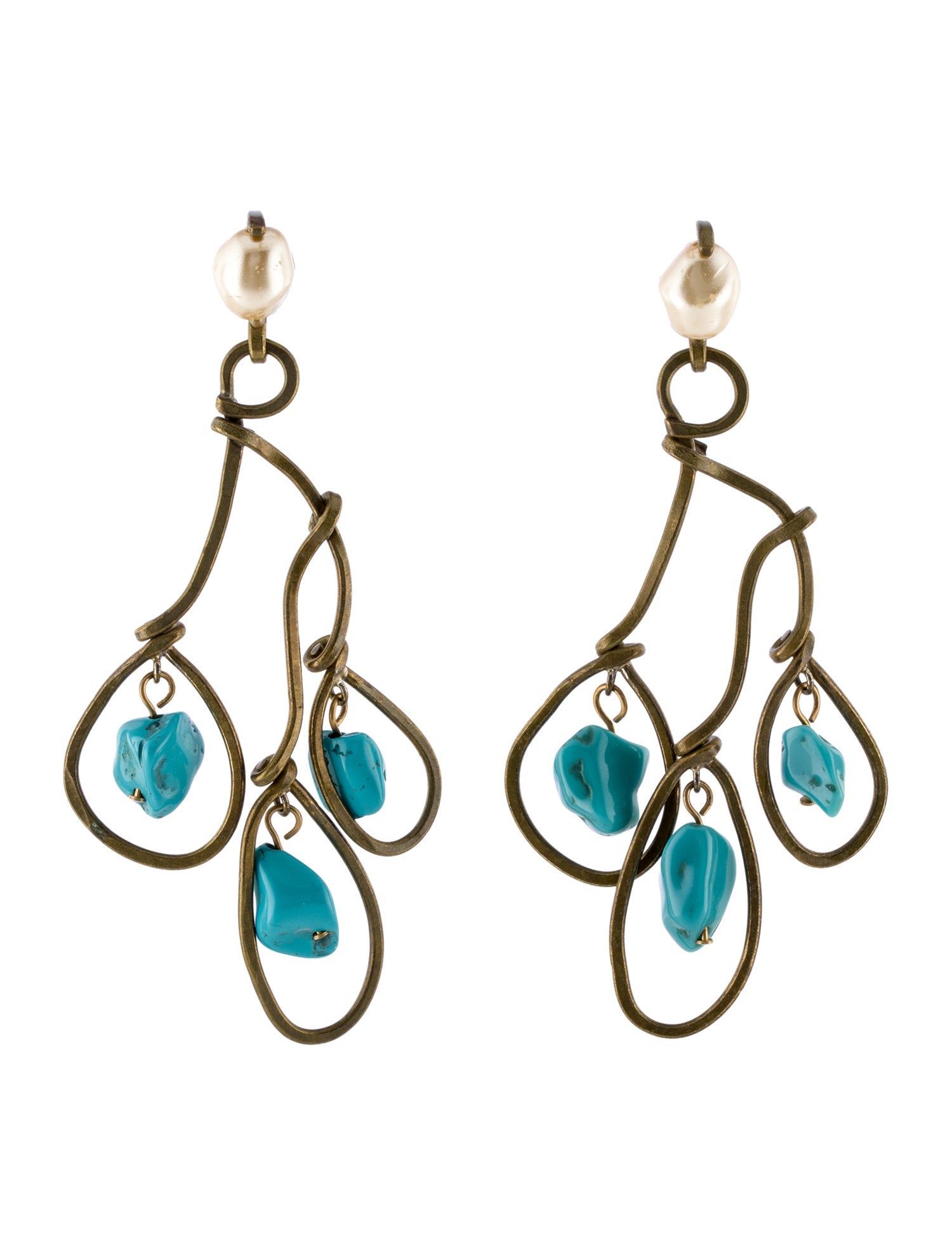 Marni Marni Orecchino Chandelier Clip-On Earrings