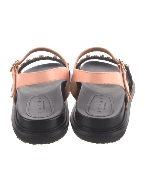 Marni Suede Colorblock Pattern Sandals