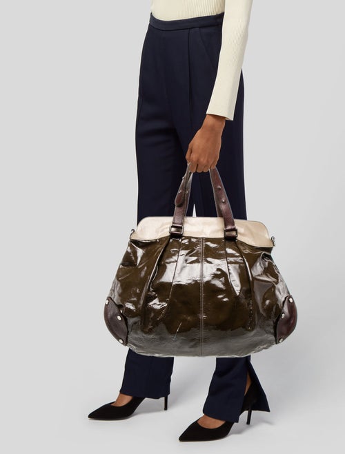 Marni Patent Leather Top Handle Bag