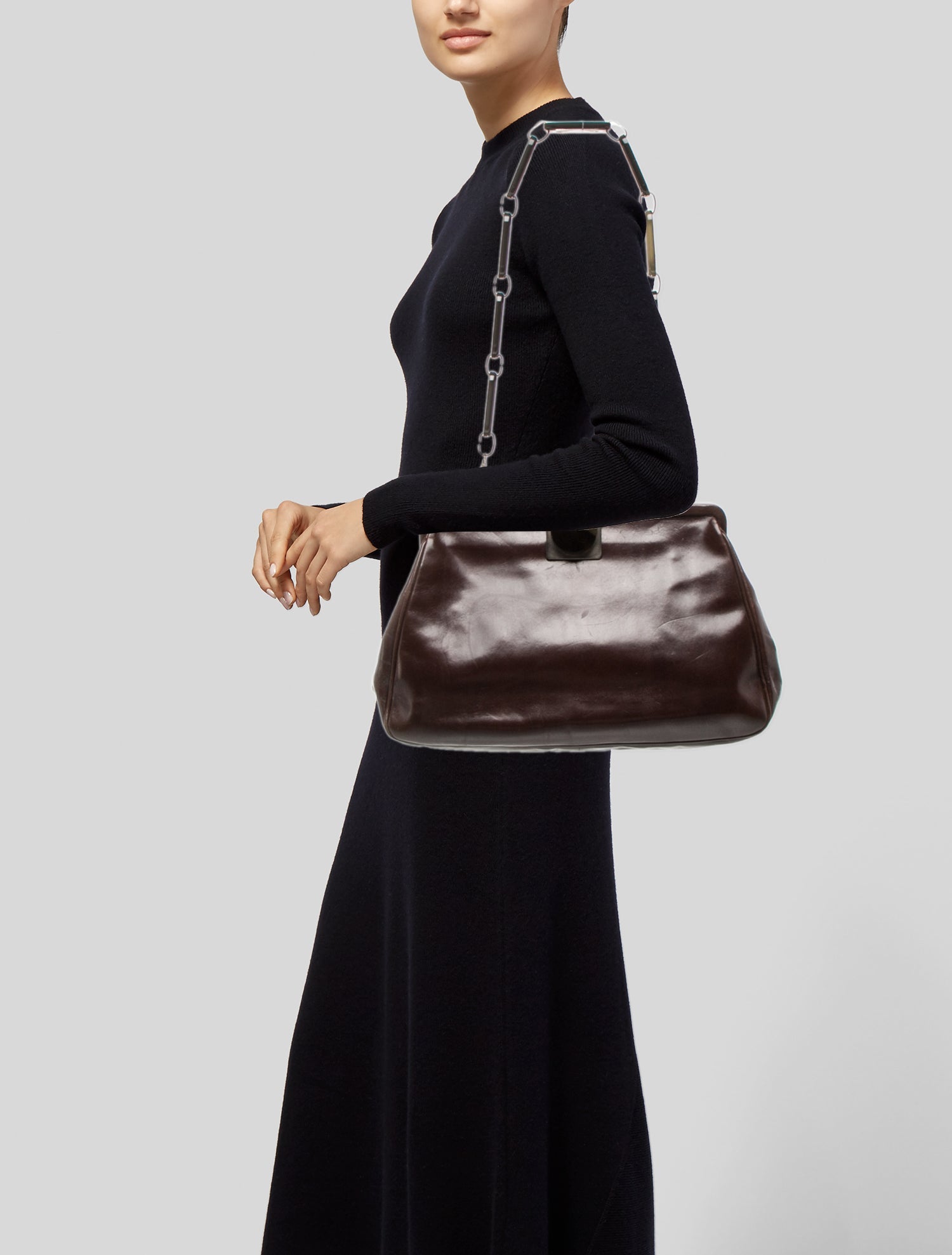 Marni Leather Top Handle Bag