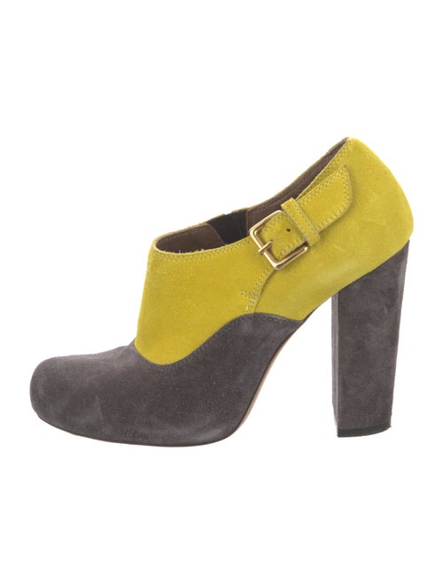 Marni Suede Colorblock Pattern Boots