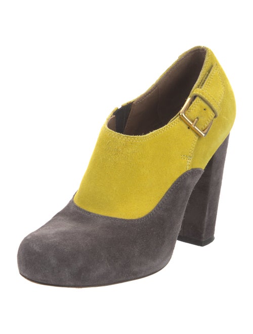 Marni Suede Colorblock Pattern Boots