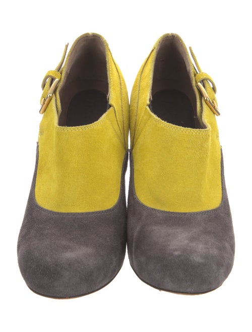 Marni Suede Colorblock Pattern Boots