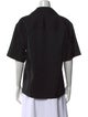 Marni Virgin Wool Short Sleeve Button-Up Top