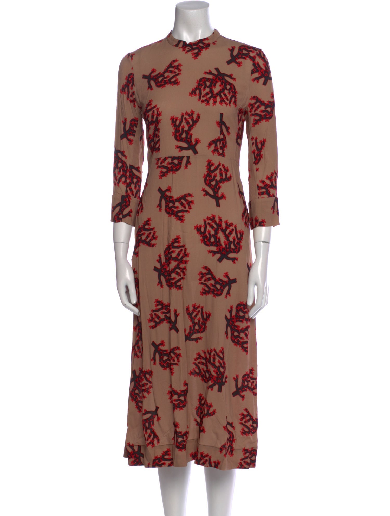 Marni Floral Print Long Dress