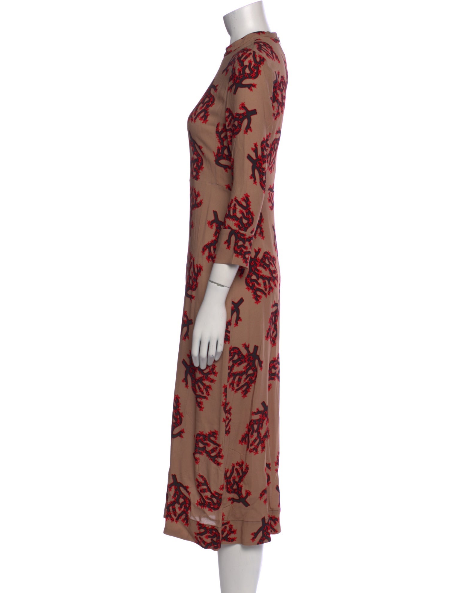 Marni Floral Print Long Dress