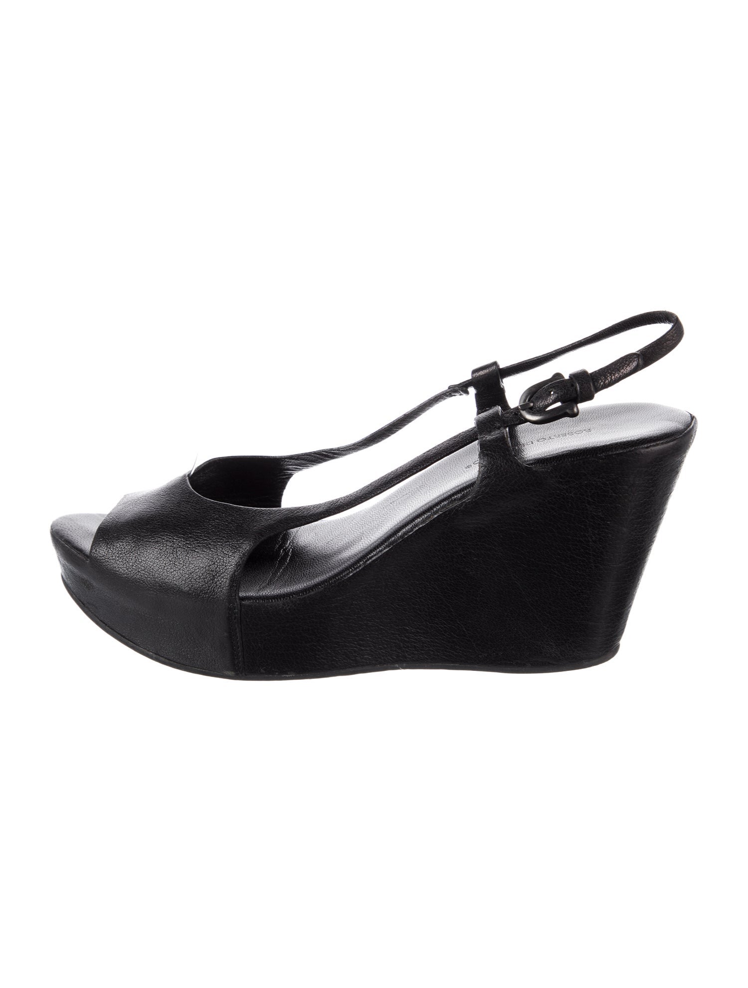 Marni Leather Cutout Accent Slingback Sandals