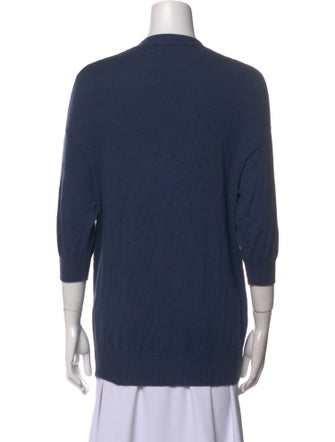 Marni V-Neck Three-Quarter Sleeve Tunic