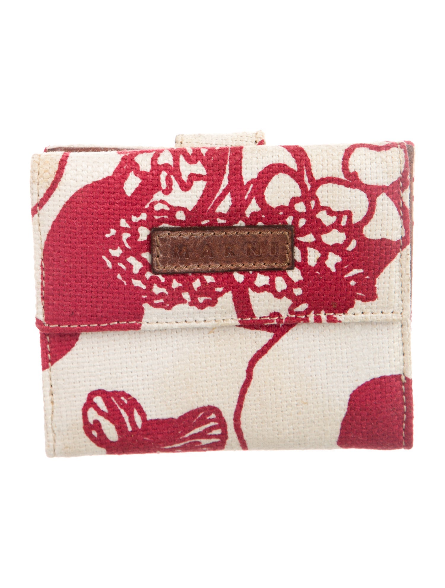 Marni Canvas Printed Trifold Wallet