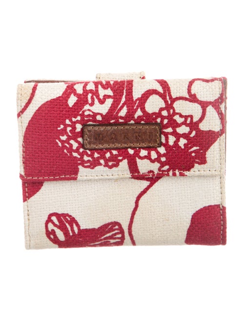 Marni Canvas Printed Trifold Wallet