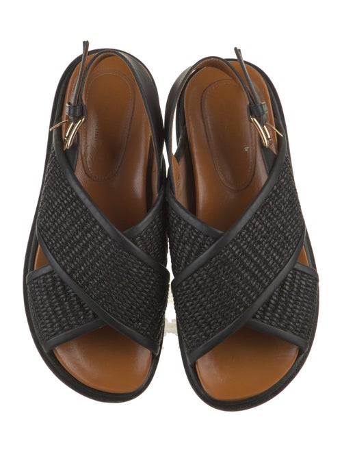 Marni Straw Slingback Sandals
