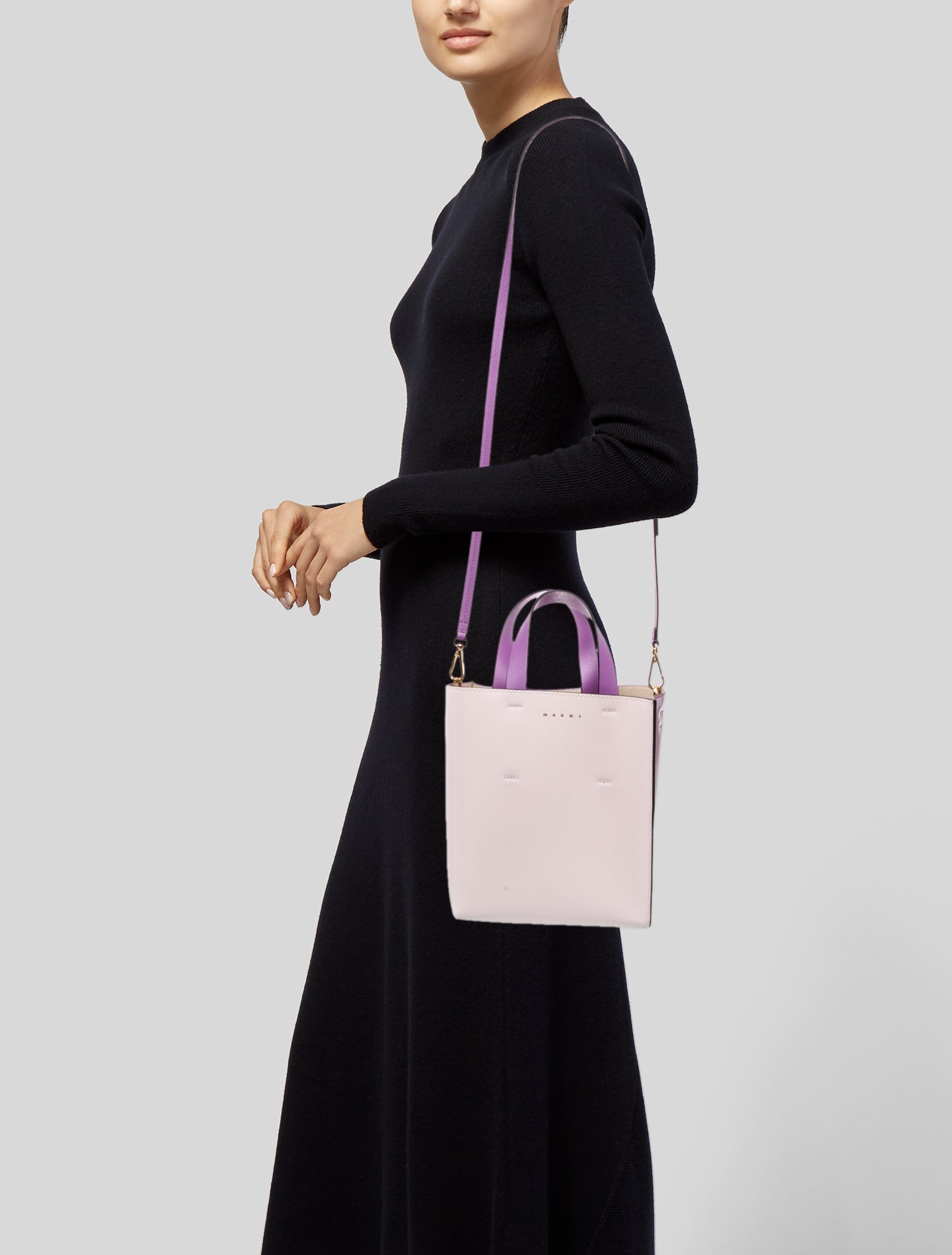 Marni Leather Top Handle Bag