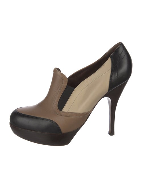 Marni Leather Colorblock Pattern Pumps