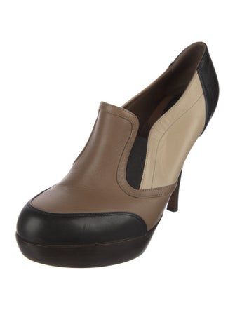 Marni Leather Colorblock Pattern Pumps