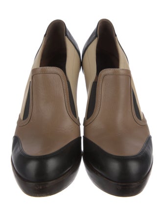 Marni Leather Colorblock Pattern Pumps