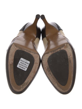 Marni Leather Colorblock Pattern Pumps