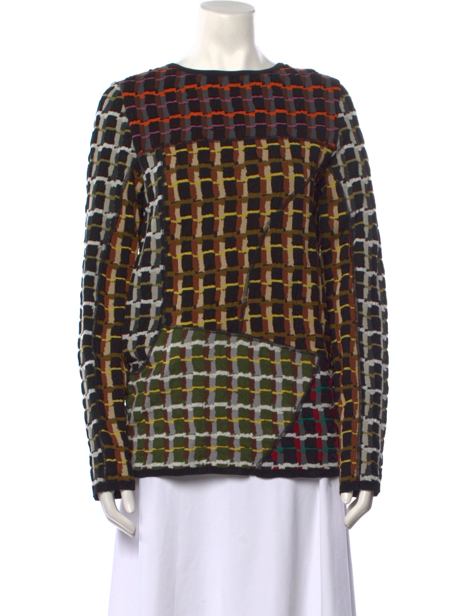 Marni Printed Scoop Neck Blouse