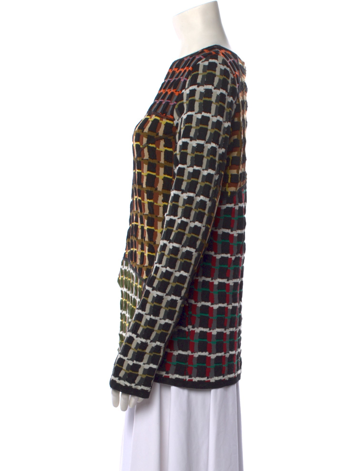 Marni Printed Scoop Neck Blouse