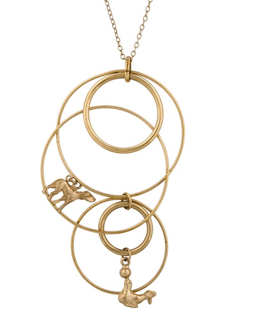 Marni Toy Charm Hoop Pendant Necklace